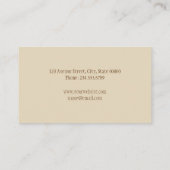 茶色の渦巻き状の名刺 名刺 (裏面)