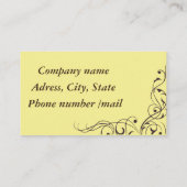 茶色の渦巻き 名刺 (裏面)