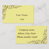 茶色の渦巻き 名刺 (正面/裏面)