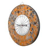 茶色の灰色のテクスチャ ダーツボード (正面右)