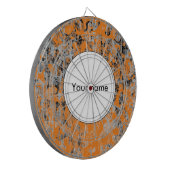 茶色の灰色のテクスチャ ダーツボード (正面左)