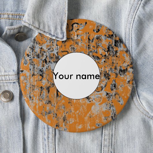 茶色の灰色のテクスチャ 缶バッジ (インサイチュ)