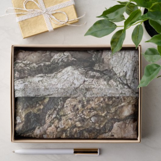 茶色の灰色の木の樹皮のテクスチャ古い写真アート 薄葉紙 (ギフト)