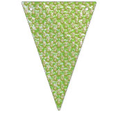 茶色の点が付いた白い背景 バンティングフラッグ (第3の旗)