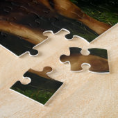 茶色の牛のパズル ジグソーパズル (側面)