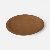 茶色の牛革のテクスチャの外観 ペーパープレート (アングル)