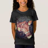 茶色の牛 Tシャツ (正面)