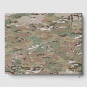 茶色の狩り迷彩柄パターン ゲストブック (裏面)