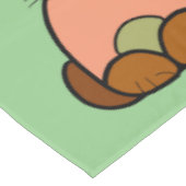 茶色の猫の漫画 テーブルクロス (アングル)