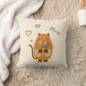 茶色の猫 クッション (ブランケット)
