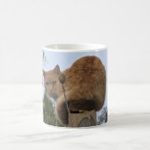 茶色の猫 コーヒーマグカップ (中央)