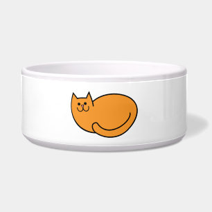 茶色の猫 ボウル