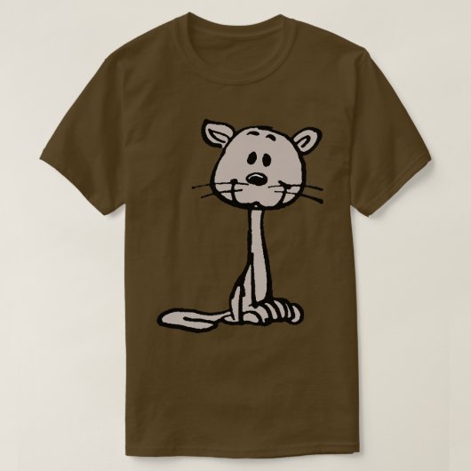 茶色の猫 Tシャツ (デザイン正面)