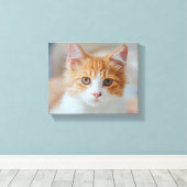 茶色の猫 | Zazzle_Growshop。 キャンバスプリント (インサイチュ (ウッドフロア))