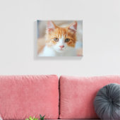 茶色の猫 | Zazzle_Growshop。 キャンバスプリント (インサイチュ (リビング))