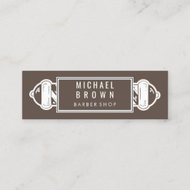 茶色の理容師極 |理容師 |美容師 スキニー名刺