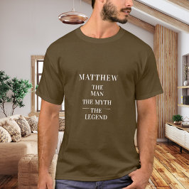 茶色の男の神話伝説の名前 Tシャツ