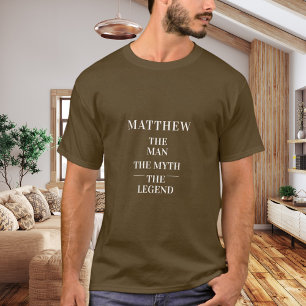 茶色の男の神話伝説の名前 Tシャツ