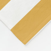 茶色の白いストライプテンプレートエレガントの色 フリースブランケット (角)