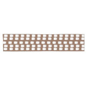 茶色の白い壺 ショートテーブルランナー (横)