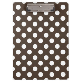 茶色の白い水玉模様 クリップボード