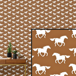 茶色の白い馬 壁紙