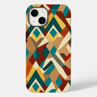 茶色の白と黒の青の小さな線 Case-Mate iPhone 14ケース