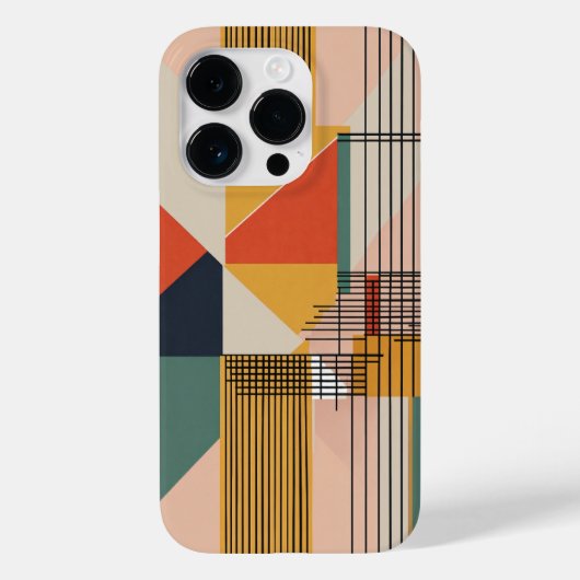 茶色の白と黒の青の小さな線 Case-Mate iPhoneケース (裏面)