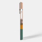 茶色の白と黒の青の小さな線 Case-Mate iPhoneケース (裏面 / 左)