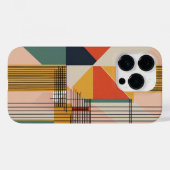 茶色の白と黒の青の小さな線 Case-Mate iPhoneケース (裏面 (横))