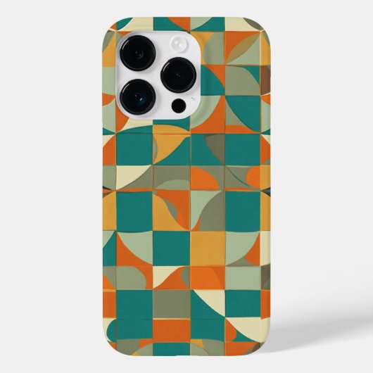 茶色の白と黒の青 Case-Mate iPhoneケース (裏面)