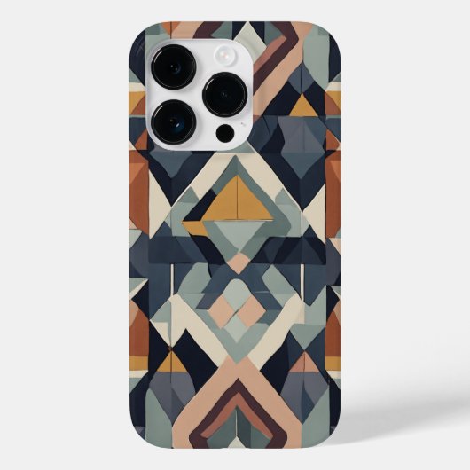 茶色の白と黒の青 Case-Mate iPhoneケース (裏面)