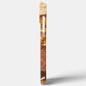 茶色の白黒の花 Case-Mate iPhoneケース (裏面 / 左)