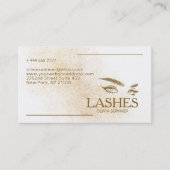 茶色の目とまつげ 名刺 (正面)