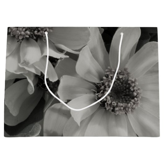 茶色の目のスーザン花 ラージペーパーバッグ (正面)