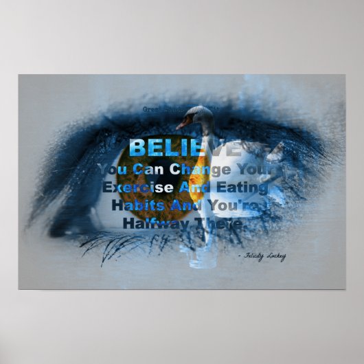 茶色の目のフィットネス信仰！ ポスター (正面)