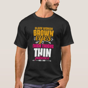 茶色の目の太い太い太い太い太い太い腿 Tシャツ