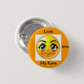 茶色の目 缶バッジ (正面&裏面)