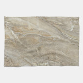 茶色の石のテクスチャ キッチンタオル (横)