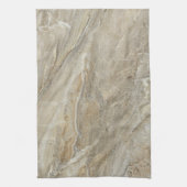 茶色の石のテクスチャ キッチンタオル (縦)