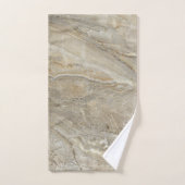 茶色の石のテクスチャ バスタオルセット (ハンドタオル)