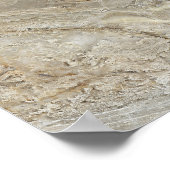 茶色の石のテクスチャ ポスター (角)