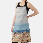 茶色の砂のビーチ エプロン (インサイチュ)