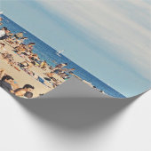 茶色の砂のビーチ ラッピングペーパー (角)
