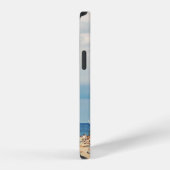 茶色の砂のビーチ iPhoneケース (右側面)