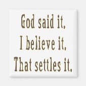 茶色の神が言った マグネット (正面)