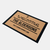 茶色の私のアドかわいらしレス ドアマット (アングル)