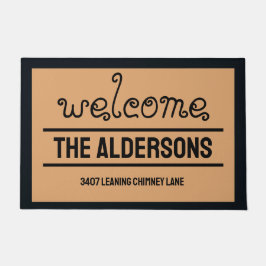 茶色の私のアドかわいらしレス ドアマット