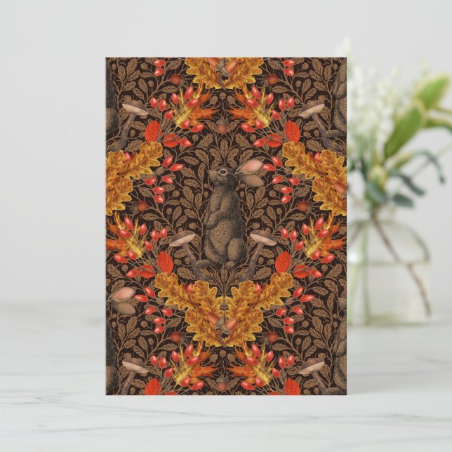 茶色の秋のうさぎ (スタンド正面)