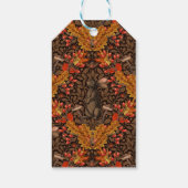 茶色の秋のうさぎ ギフトタグ (裏面)